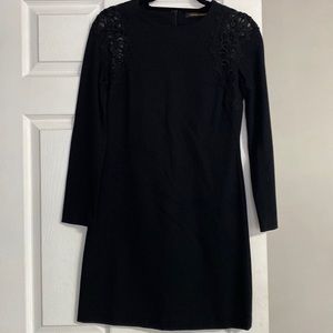 Black classy long sleeves dress.  Detailed lace on the sleeves,